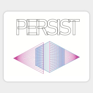 Persist vintage syle Sticker